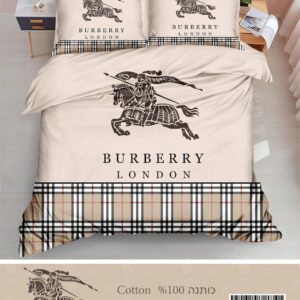 סט מצעים בארברי למיטה וחצי בגוון קפה בז׳